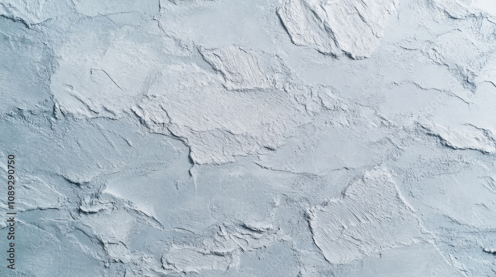 Light blue textured plaster wall with a roughcast finish showcasing uneven, layered patterns and subtle variations in hue. Light blue textured plaster wall with a roughcast finish showcasing uneven, layered patterns and subtle variations in hue.
