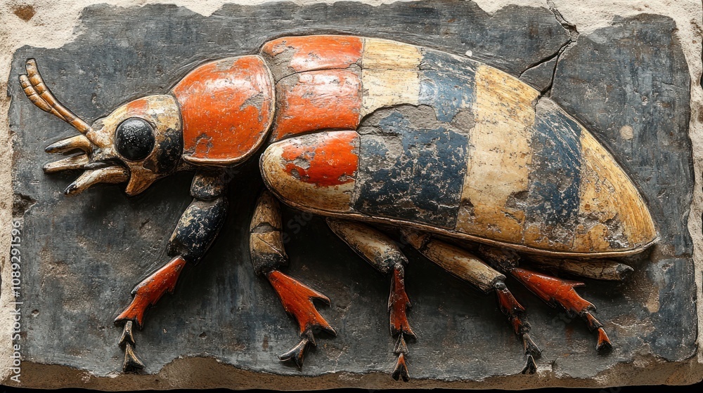 Ancient Egyptian Scarab Beetle Carving Ancient Egyptian Scarab Beetle Carving