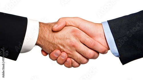 Businesspeople Shaking Hands in Successful Partnership Agreement