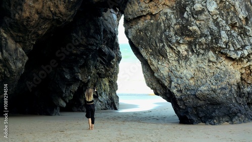 people walking on the beach