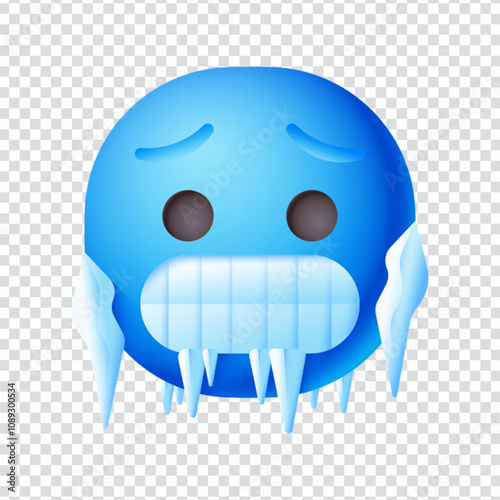 Freeze vector design in EPS 10 format. This expressive illustration conveys a frozen or shocked reaction—often associated with cold weather, surprise, fear, or being emotionally stunned. Ideal for use