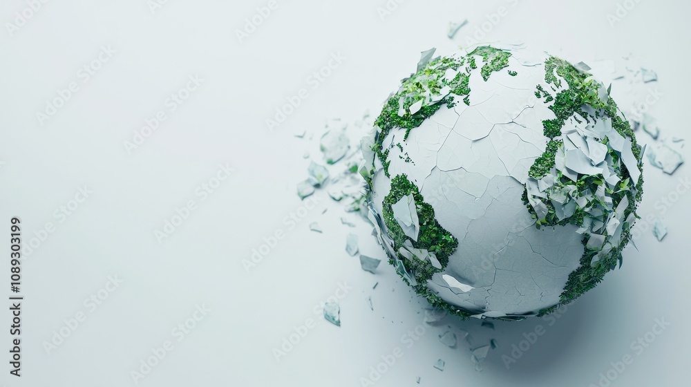 Environmental awareness campaign global impact visual art abstract representation close-up sustainability concept Environmental awareness campaign global impact visual art abstract representation close-up sustainability concept