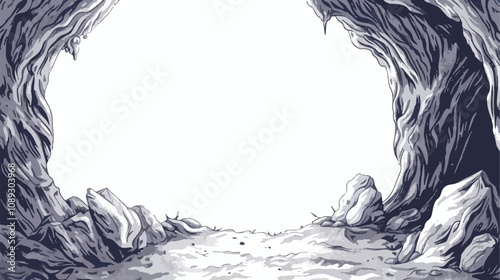 Handdrawn Computer Generated Vector Isolated Background
