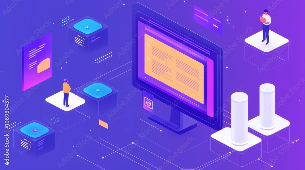 Digital transformation strategies business environment graphic design innovation visual representation future trends