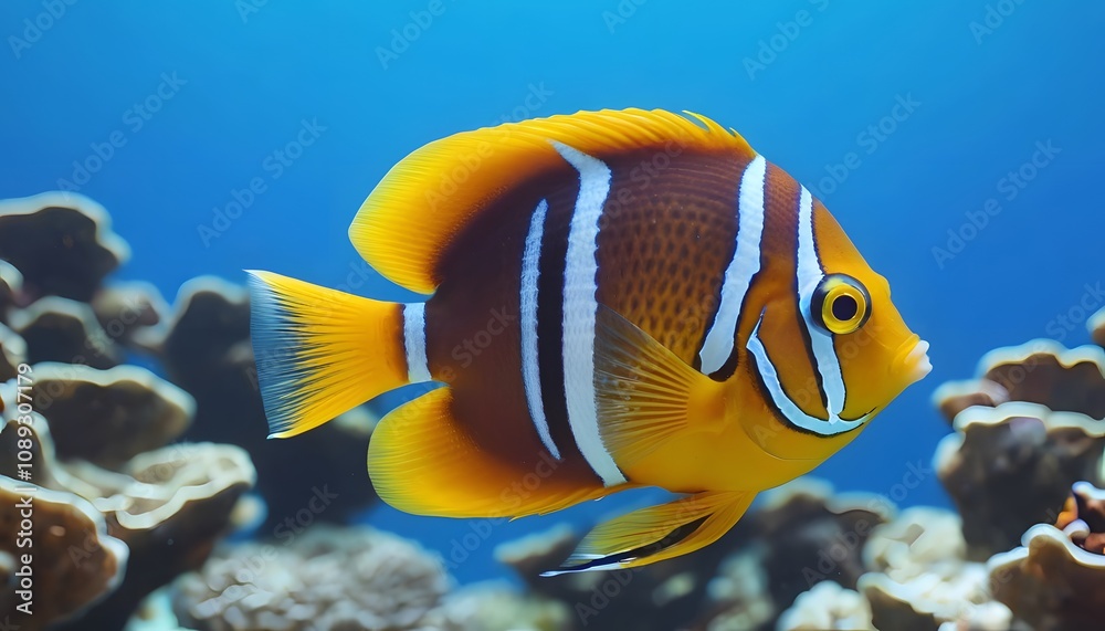 Fototapeta premium yellow tang fish
