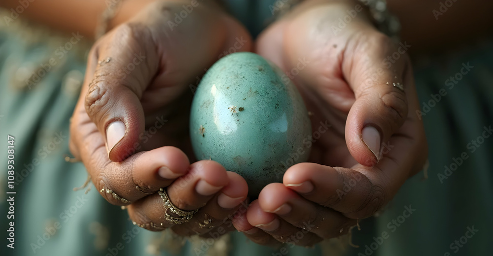 Capturing the essence of nature hands cradling a unique egg outdoor setting close-up photography natural light serenity Capturing the essence of nature hands cradling a unique egg outdoor setting close-up photography natural light serenity