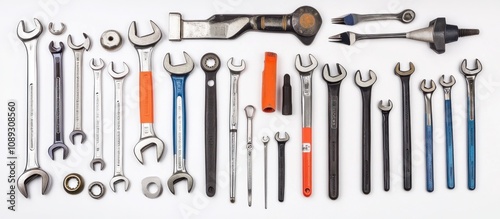 A Variety of Wrenches and Tools