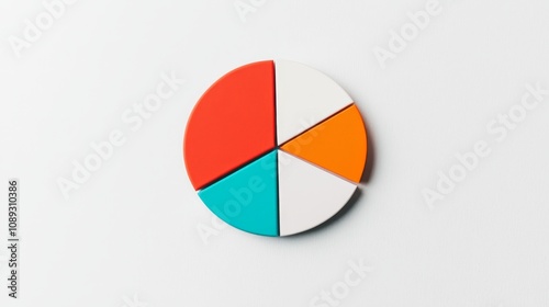 Creative colorful pie chart design modern office graphic representation minimalist environment top view data visualization Free Download Creative colorful pie chart design modern office graphic representation minimalist environment top view data visualization - GFXLoad