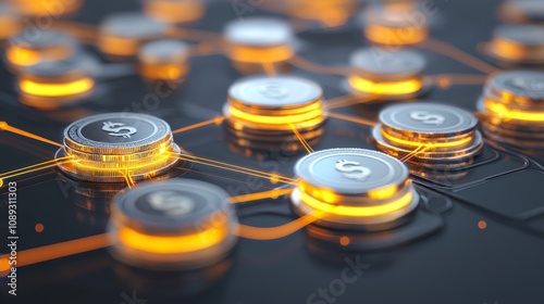 Wallpaper Mural Digital currency transactions online platforms financial technology virtual space close-up cryptocurrency trends Torontodigital.ca