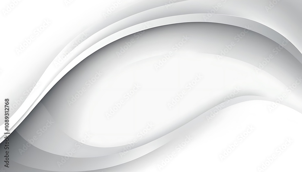 Obraz premium Abstract white and gray color, modern design stripes background with geometric round shape.7