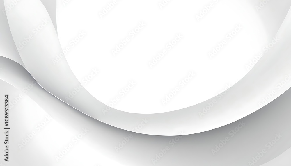 Obraz premium Abstract white and gray color, modern design stripes background with geometric round shape.3