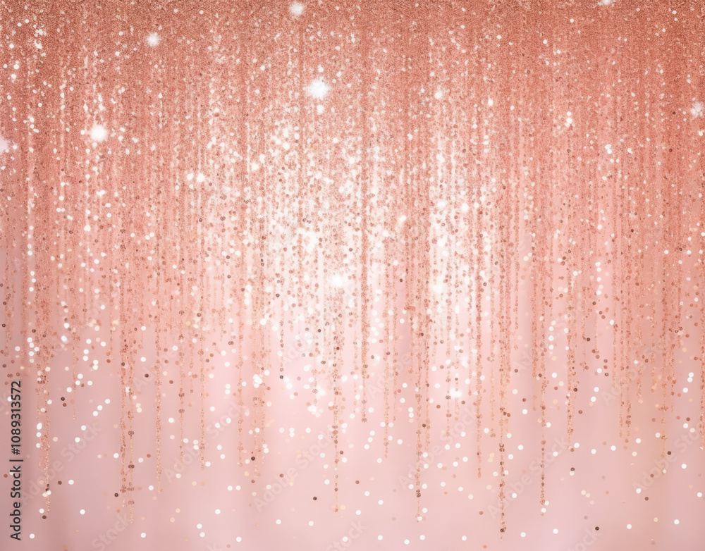 Sparkling pink backdrop with golden glitter for festive occasions Sparkling pink backdrop with golden glitter for festive occasions