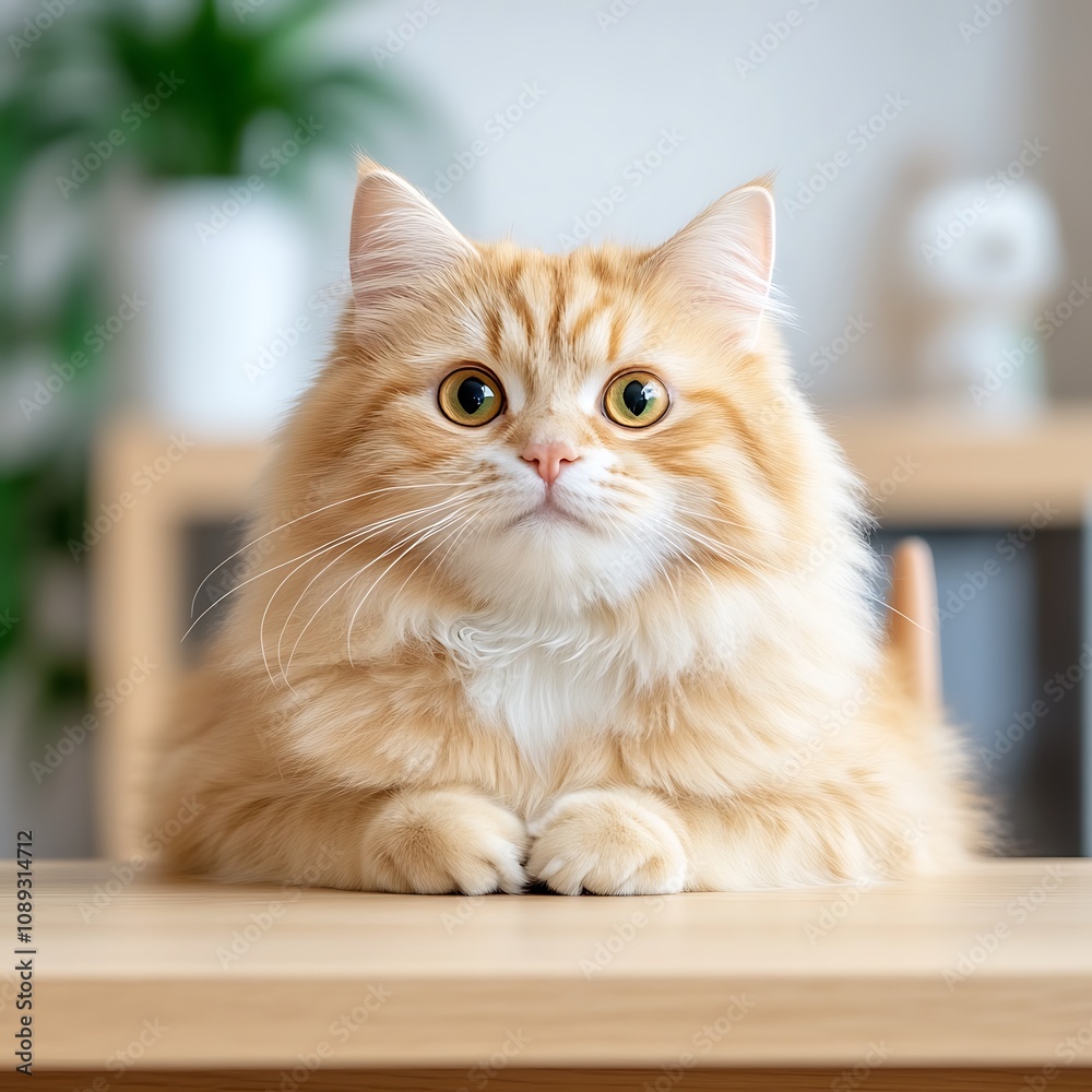 Playful cat curiously observing its surroundings at home engaging lifestyle moment indoor setting Playful cat curiously observing its surroundings at home engaging lifestyle moment indoor setting