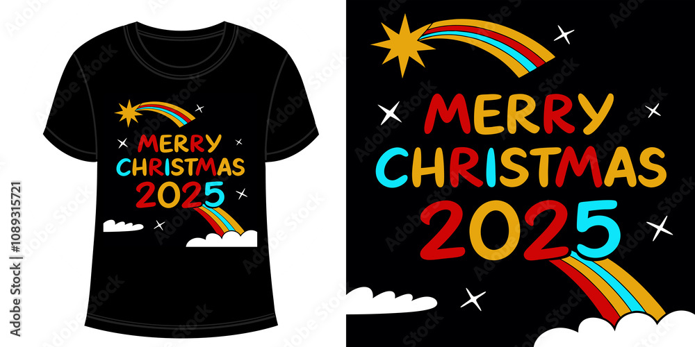 Merry christmas t shirt 2025 typography vector best graphic design high quality printable trendy calligraphy clip art festival handwriting letter new year party black and white colours download Merry christmas t shirt 2025 typography vector best graphic design high quality printable trendy calligraphy clip art festival handwriting letter new year party black and white colours download