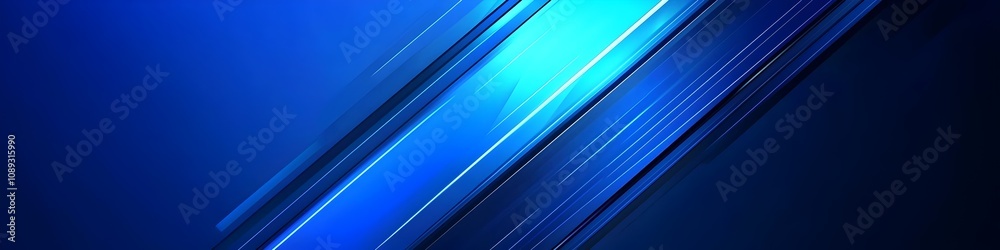 Fototapeta premium Dynamic Blue Streaks: Abstract diagonal lines in shades of blue create a vibrant and energetic background. Perfect for modern designs, technology, or speed.