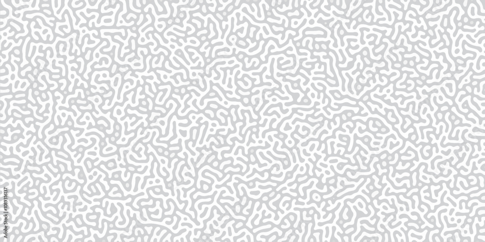 Abstract Reaction-diffusion or Turing pattern natural texture in coral grey and white colour scheme. Linear design with biological shapes. Organic lines in memphis. abstract turing organic wallpape	