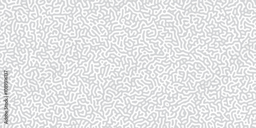 Abstract Reaction-diffusion or Turing pattern natural texture in coral grey and white colour scheme. Linear design with biological shapes. Organic lines in memphis. abstract turing organic wallpape	