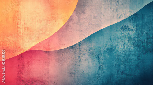 Subtle Pastel Abstract Layers in Soft Colors