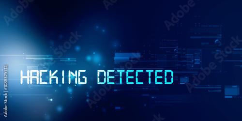 2D illustration Hacked data online code background