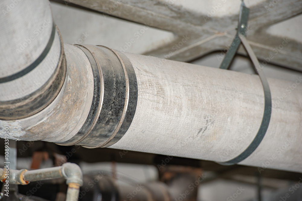 Asbestos transite pipe use for gas line in buildingd Asbestos transite pipe use for gas line in buildingd