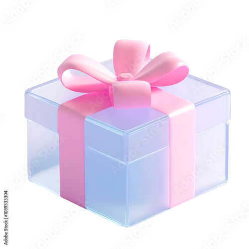 Gift box with ribbon