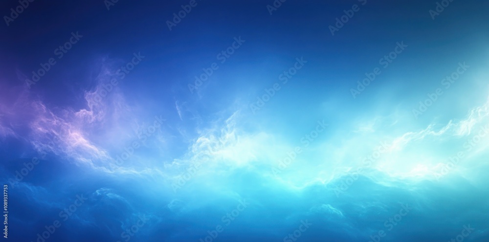 Serene Blue Sky With Wispy Clouds Serene Blue Sky With Wispy Clouds
