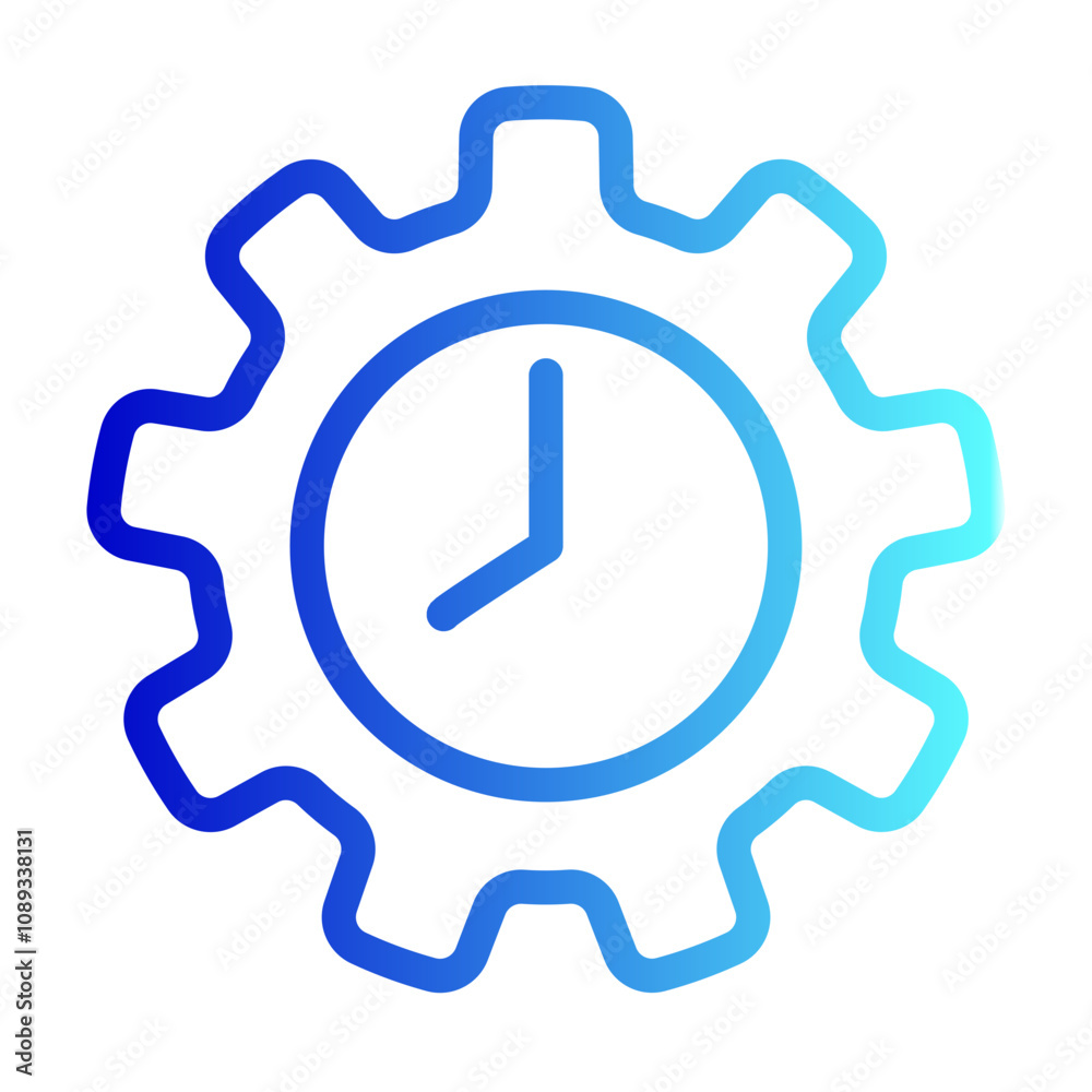 Time management icon on white background Time management icon on white background
