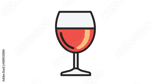 No Alcohol Sign Red Flat Icon Graphic Vector