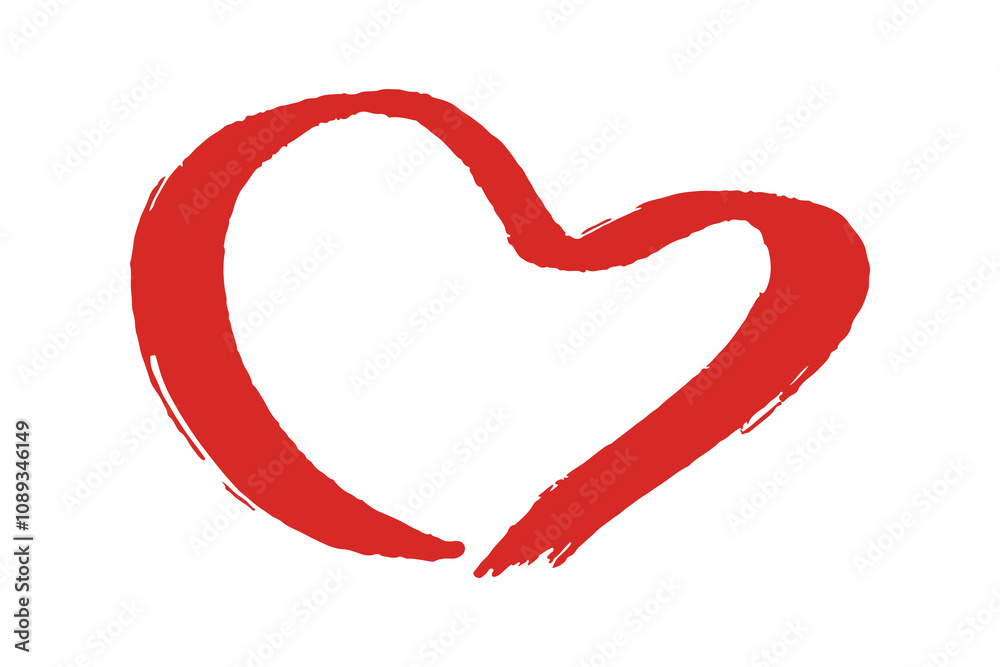 Simple hand drawn heart drawing illustration Scribble heart doodle Love clipart Simple hand drawn heart drawing illustration Scribble heart doodle Love clipart