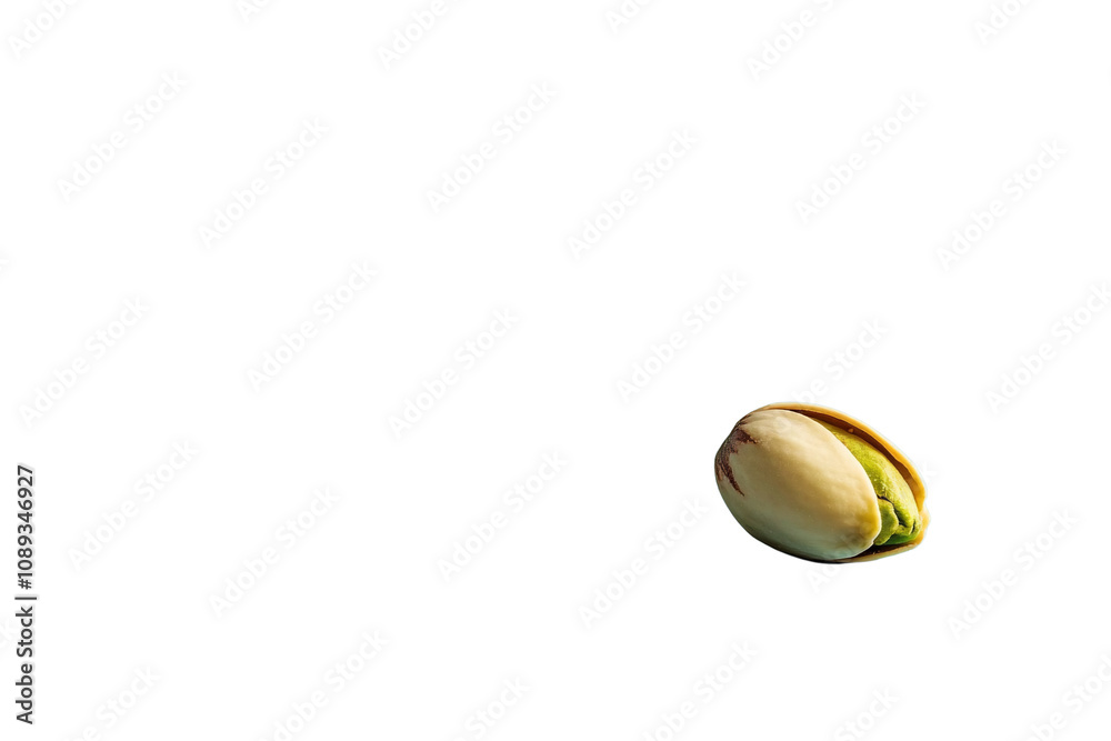 Pistachio Nuts on Vibrant Blue Background Pistachio Nuts on Vibrant Blue Background