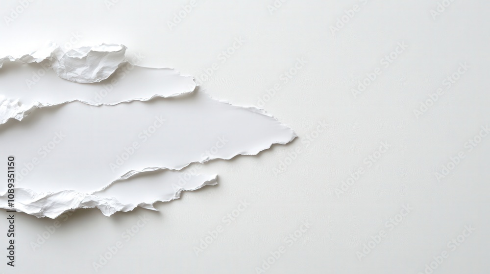 torn paper texture on a clean background for creative design torn paper texture on a clean background for creative design