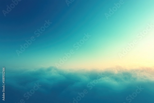 A serene sky above a sea of clouds