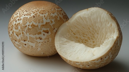 Close Up of a Puffball Mushroom photo