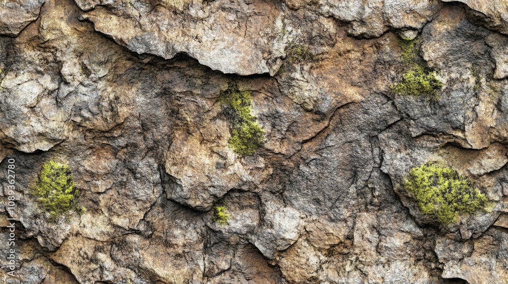 Rugged tree bark texture with subtle moss accents showcasing earthy colors Rugged tree bark texture with subtle moss accents showcasing earthy colors