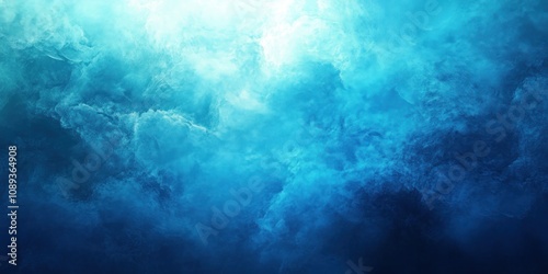 Abstract Blue Cloud Formation Artistic Background