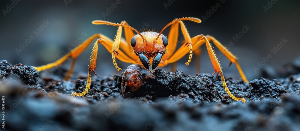 Macro Photography of a Red Ant Macro Photography of a Red Ant