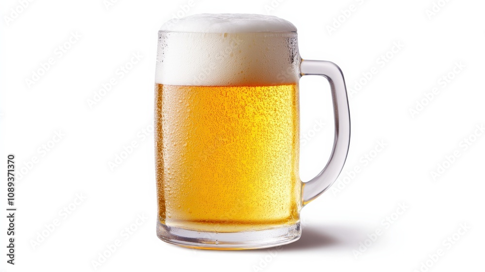 cold beer in a glass mug with foam on top cold beer in a glass mug with foam on top