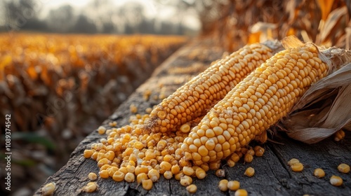 Golden Corn Close-Up photo