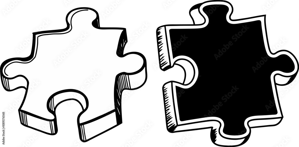 puzzle pieces, vector illustration puzzle pieces, vector illustration
