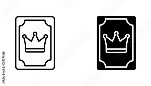 Tarot cards linear icon set. Magic and superstition. vector illustration on white background