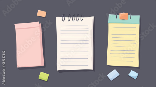 Professional Paper with Space for Notes, Memo, and To-Do List