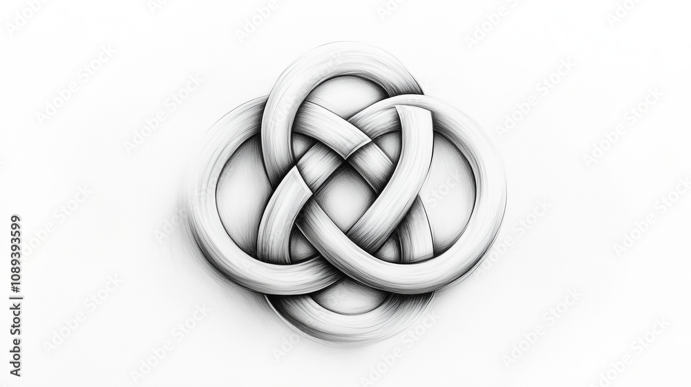 Circular Celtic knot art