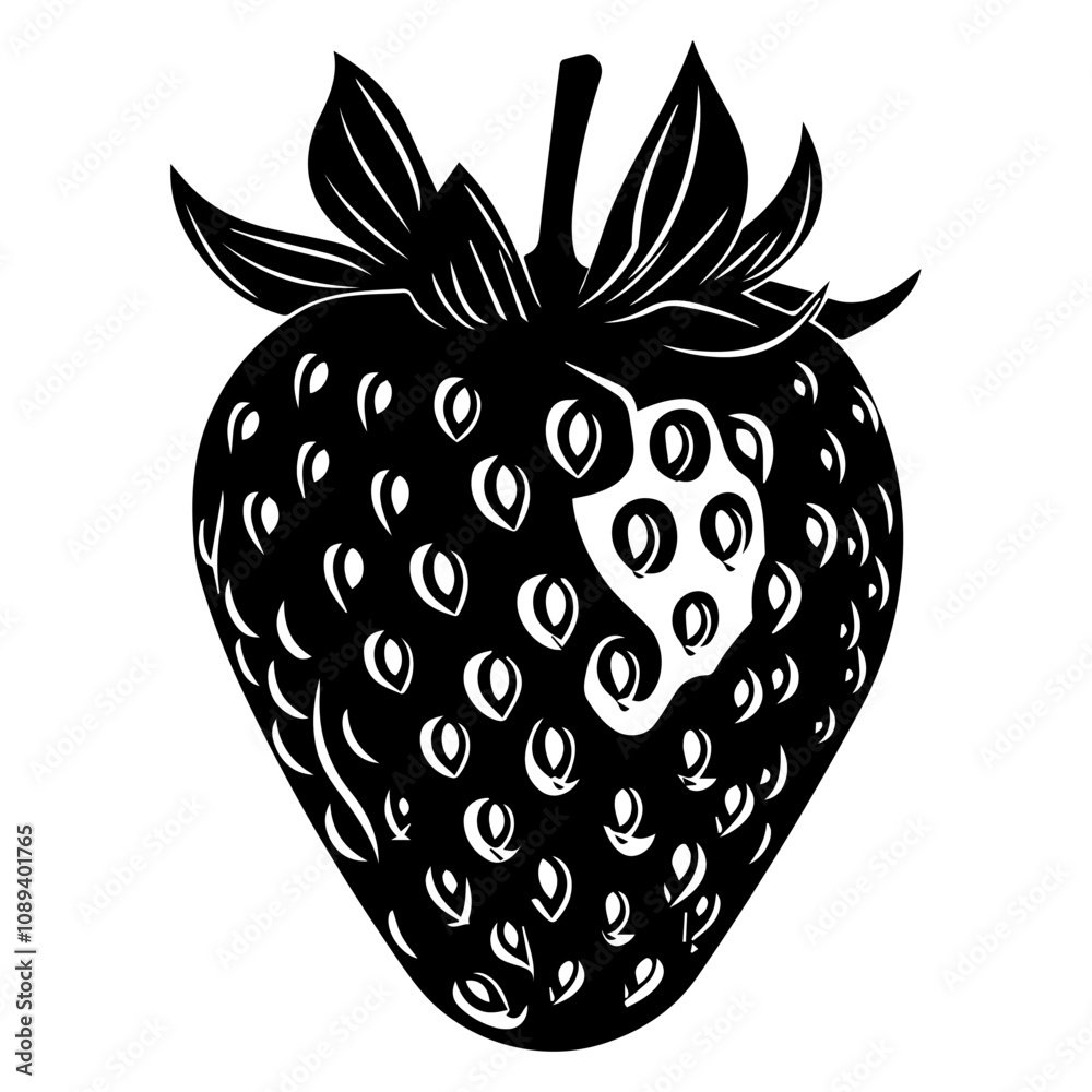 Sketch of farm strawberries on a white background. Garden berry in engraving style, old etching technology. Handmade ink drawing is suitable for the design of environmentally friendly products. Sketch of farm strawberries on a white background. Garden berry in engraving style, old etching technology. Handmade ink drawing is suitable for the design of environmentally friendly products.