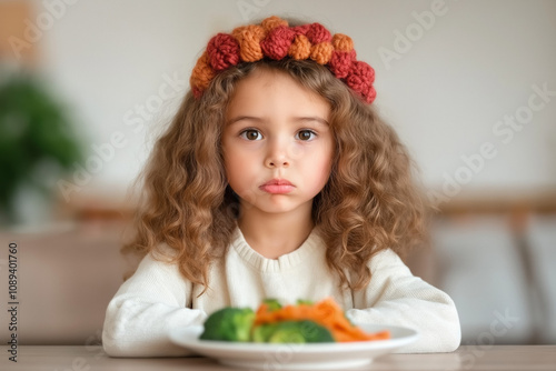 A Candid Photo Of A Child M...