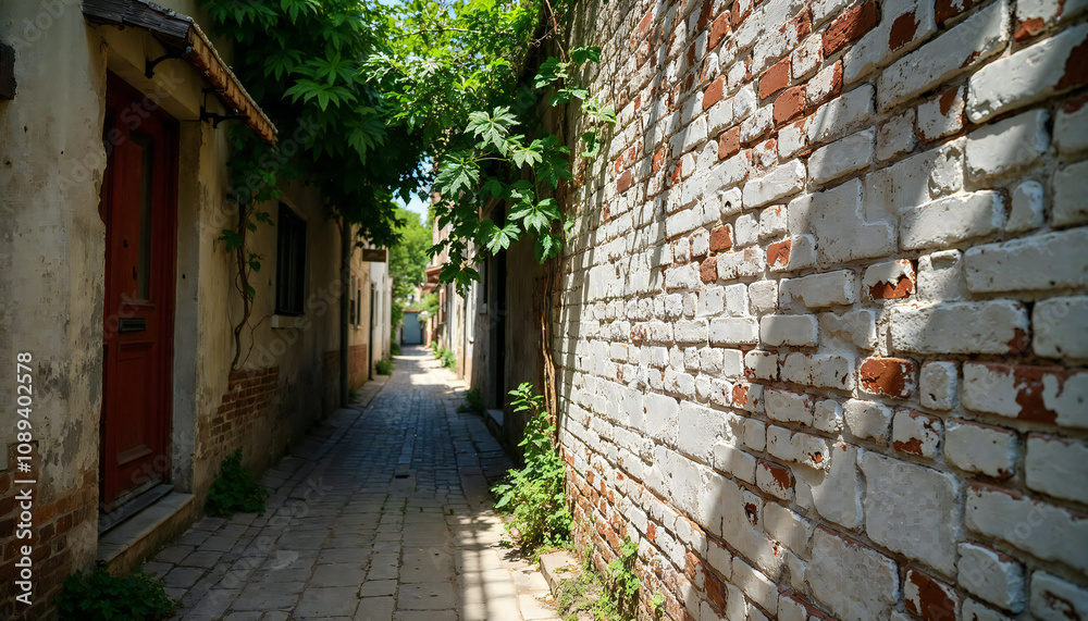 Obraz premium narrow street in the old town