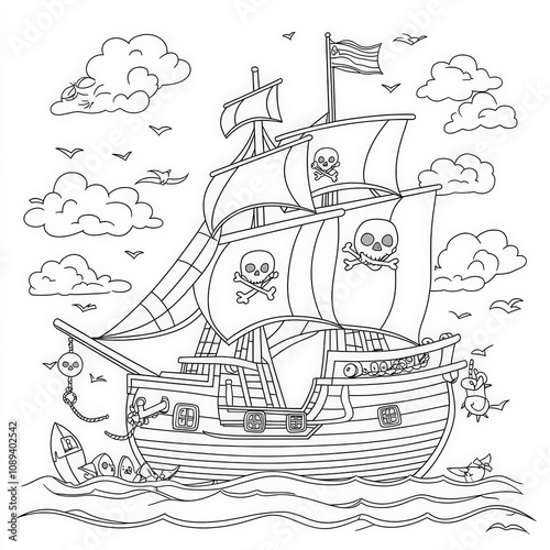 A pirate treasure hunt on a...