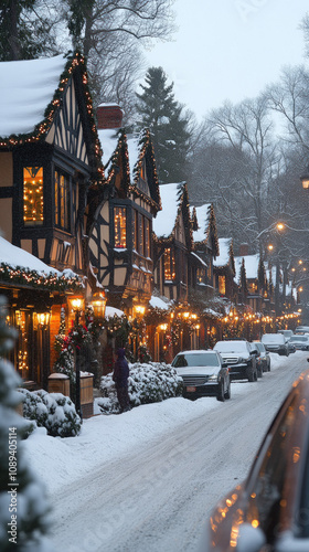 charming street scene with ...