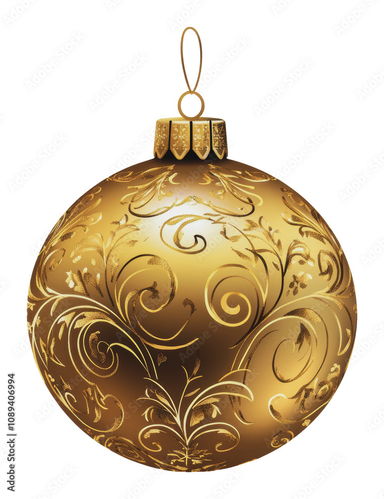 PNG Shimmering gold ornament with intricate design PNG Shimmering gold ornament with intricate design