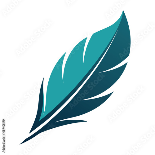 feather design logo icons vector illustration