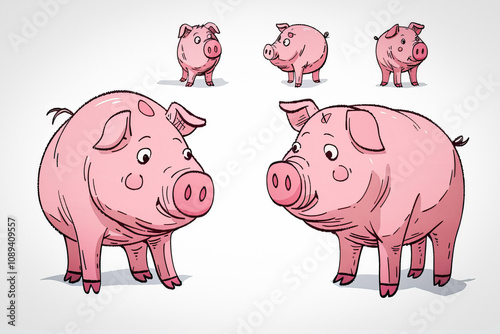 ugly pigs cartoon